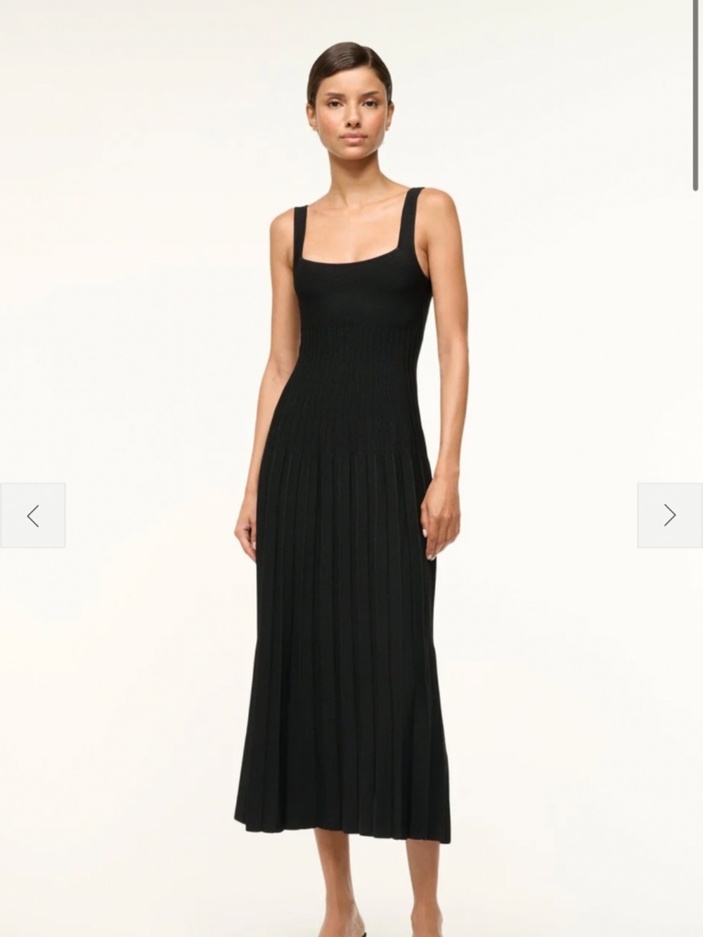 STAUD Ellison black dress, size xs